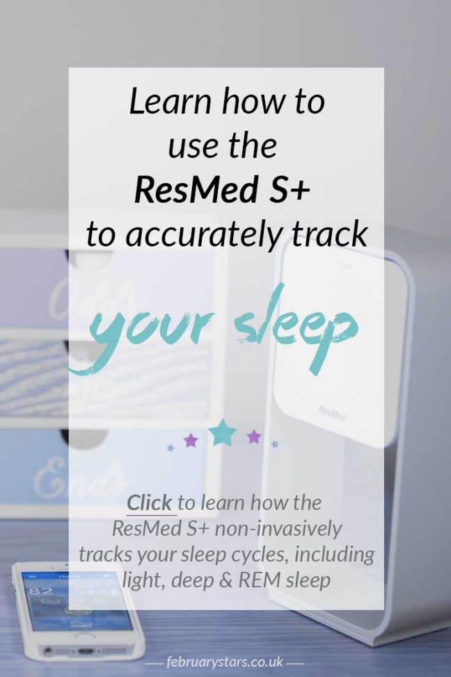 The ResMed S+ accurately tracks sleep cycles, including light, deep and REM sleep. Click to read more or pin to save.