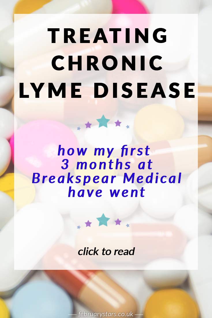 Writing about my first three months of treatment for chronic Lyme disease at Breakspear Medical. Click to read or pin to save for later.