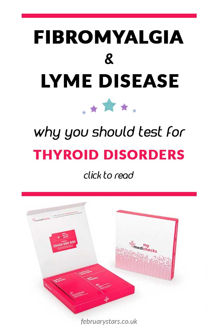 I have fibromyalgia & Lyme disease but recently discovered I had thyroid problems through testing with Medichecks. Click to read or pin to save for later. #fibromyalgia #lymedisease #thyroid #underactivethyroid