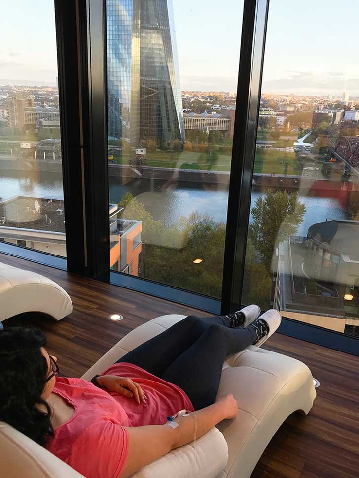 Day 5 of Lyme Disease treatment at Infusio, Frankfurt. Prep for stem cell therapy. #lymedisease #stemcells