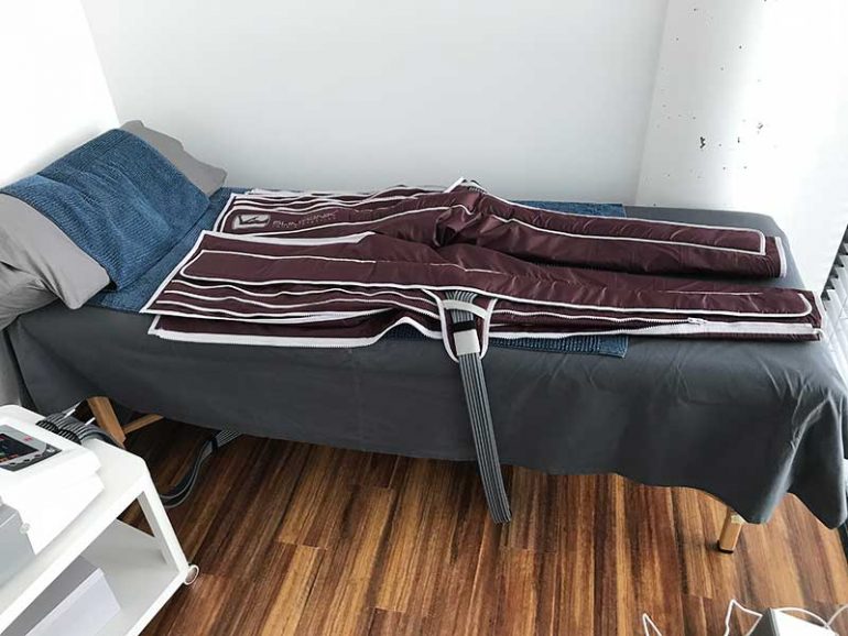 Lymphatic drainage suit at Infusio, Frankfurt. Lyme Disease treatment. Click to learn more.