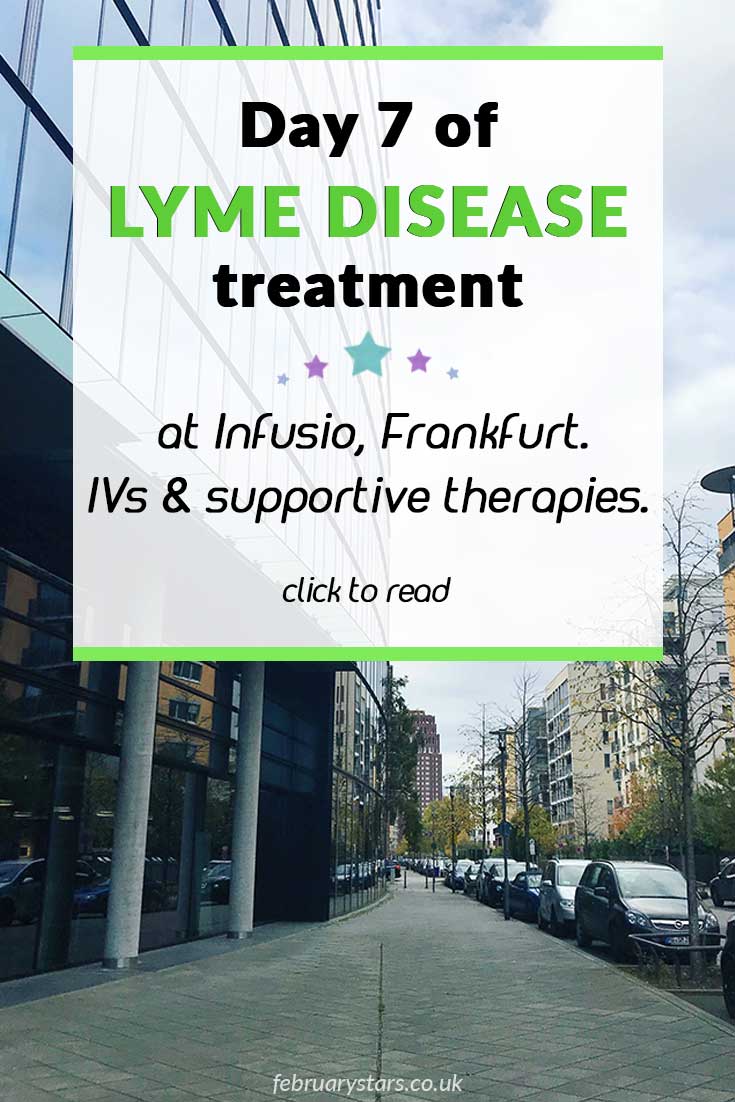 Day 7 of Lyme Disease treatment at Infusio, Frankfurt. Prepping for stem cell therapy. Click to read. #lymedisease #infusio #stemcelltherapy
