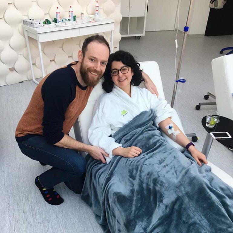 Preparing for stem cell therapy for Lyme Disease at Infusio