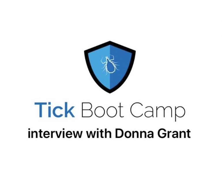 Image shows the Tick Boot Camp logo and reads 'an interview with Donna Grant'