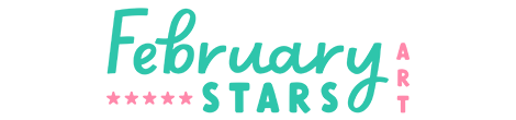 February Stars Art logo